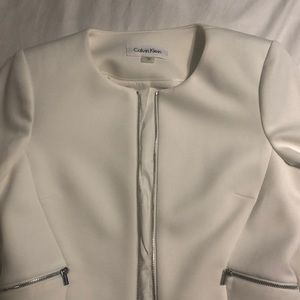 Calvin Klein white jacket
